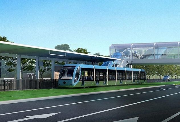 阳江有轨电车连接机场高铁站海陵岛