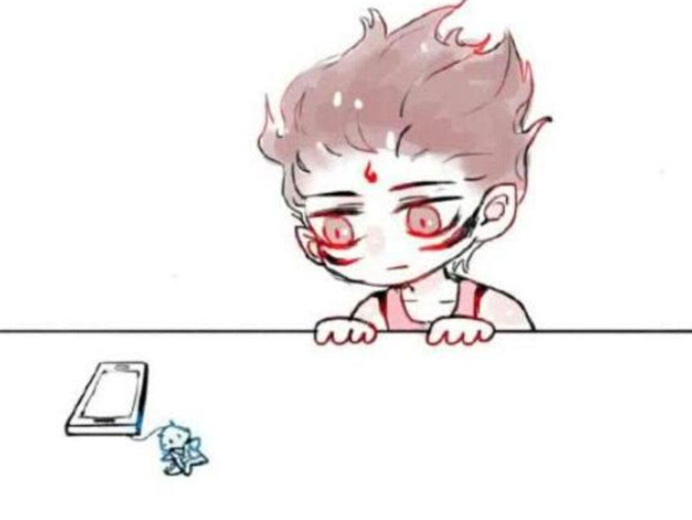 哪吒一旁苦等敖丙信息,当铃声响起,网友:哪吒这是单身久了?