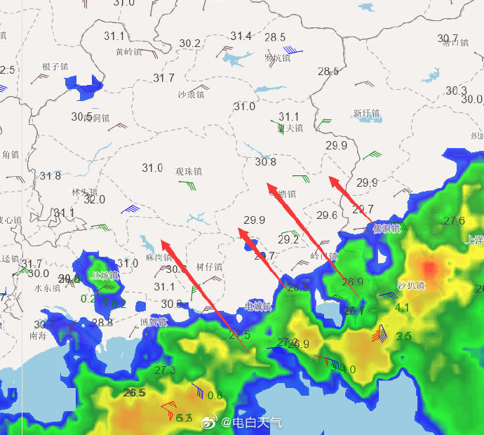 电白天气8月29日09时58分发布 电白强对流天气提醒