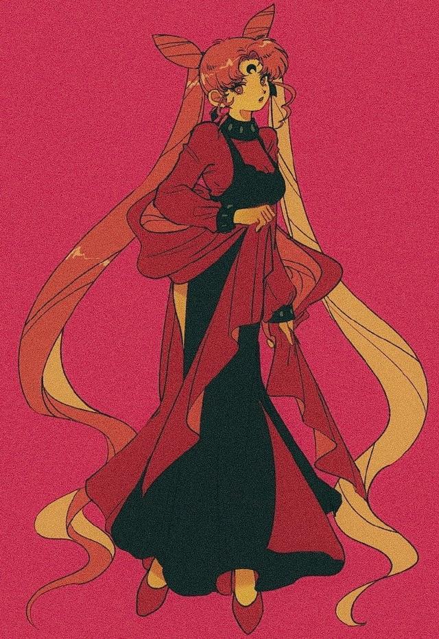 用复古画风绘制经典动漫角色这位画师的作品拥有名为时间的魅力