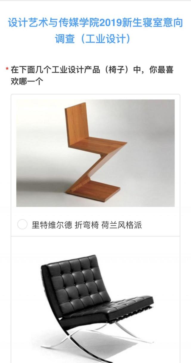 "在下面几个工业设计产品(椅子)中,你最喜欢哪一个?