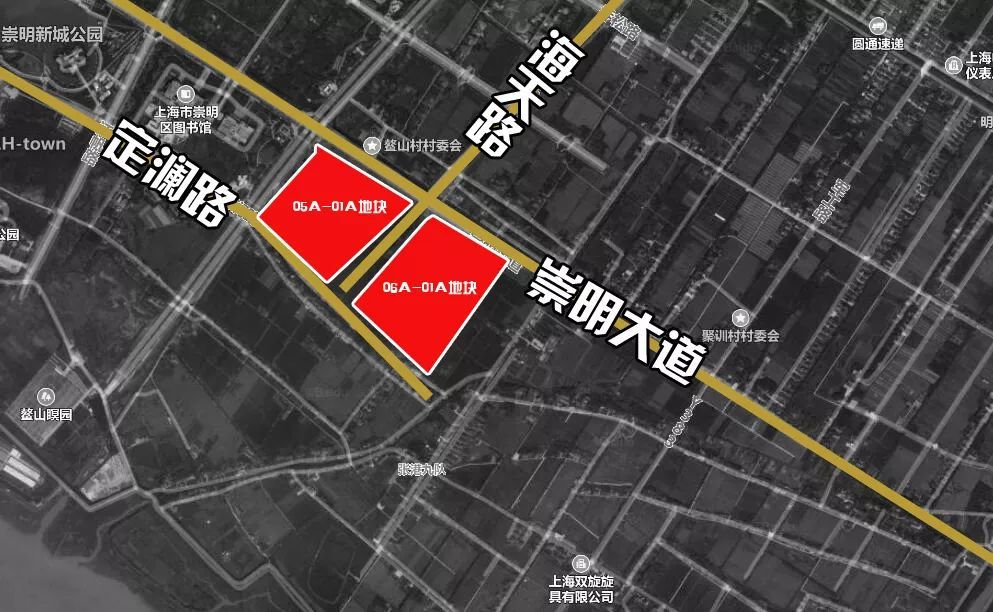 近日,上海土地市场 一口气成交了4幅宅地 分别位于崇明和金山 金融街