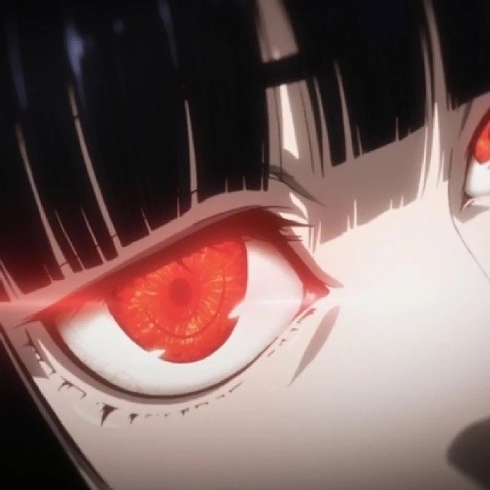 动漫头像红色眼睛的小姐姐