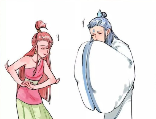 敖丙和小龙女初相遇,俩哪吒见势不对,各自推走了自家"媳妇"!