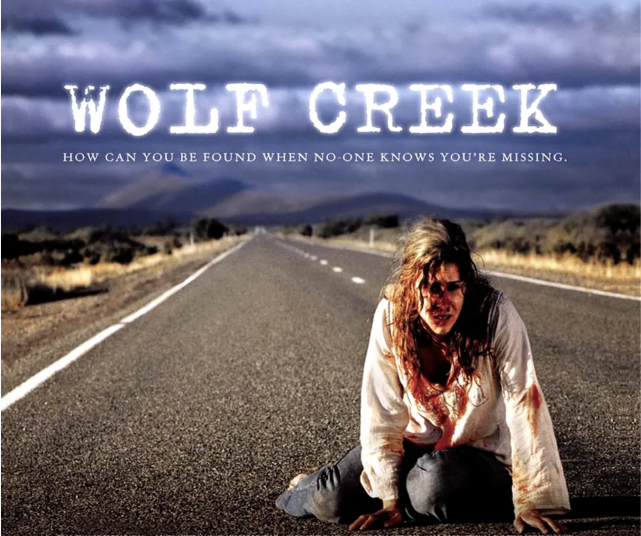 《狼溪》电影海报澳大利亚电影《狼溪》,也是根据这个臭名昭著的"背包