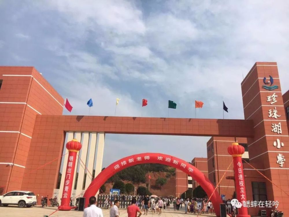 新学校,新面貌,新起点_彭泽珍珠湖小学2019年秋季开学报名工作顺利