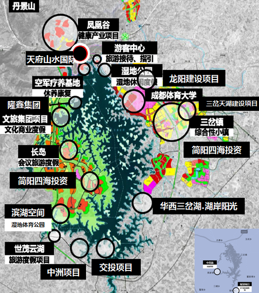 成都湖泊稀缺有湖就会建城城南眉山仁寿的黑龙滩定会有大机会