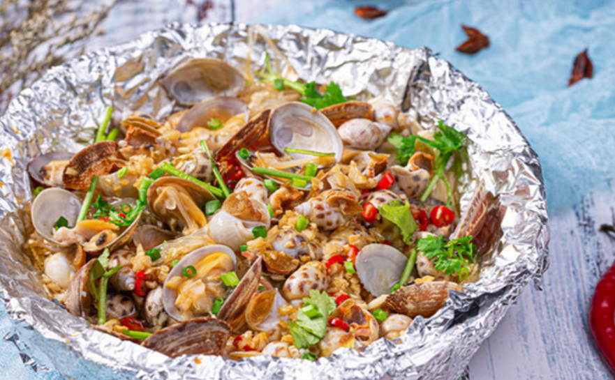 新鲜的花甲买回来做锡纸花甲成本低做法简单