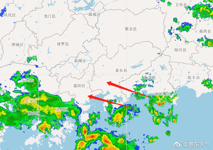 惠东天气9月2日1时05分发布 惠东天气提醒