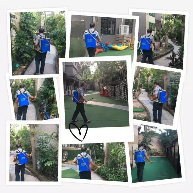 石狮市贝林畔山幼儿园期初消杀,卫生大扫除