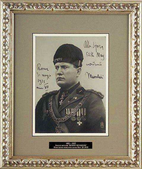 抗战前意大利是中国空军的老师军校教室里还悬挂墨索里尼画像