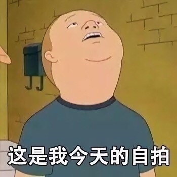 自拍表情包:这是我今天的自拍