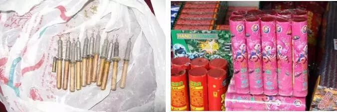 炸药,雷管,导火索,导爆索,爆破剂,发爆器等爆破器材;礼花弹,烟花,鞭炮