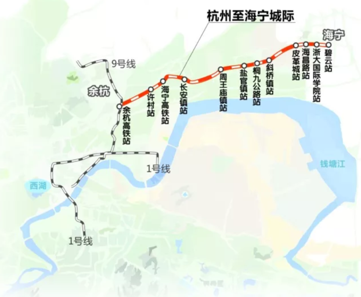 杭海城際鐵路全線已橋通!以後將與地鐵9號線換乘_騰訊新聞