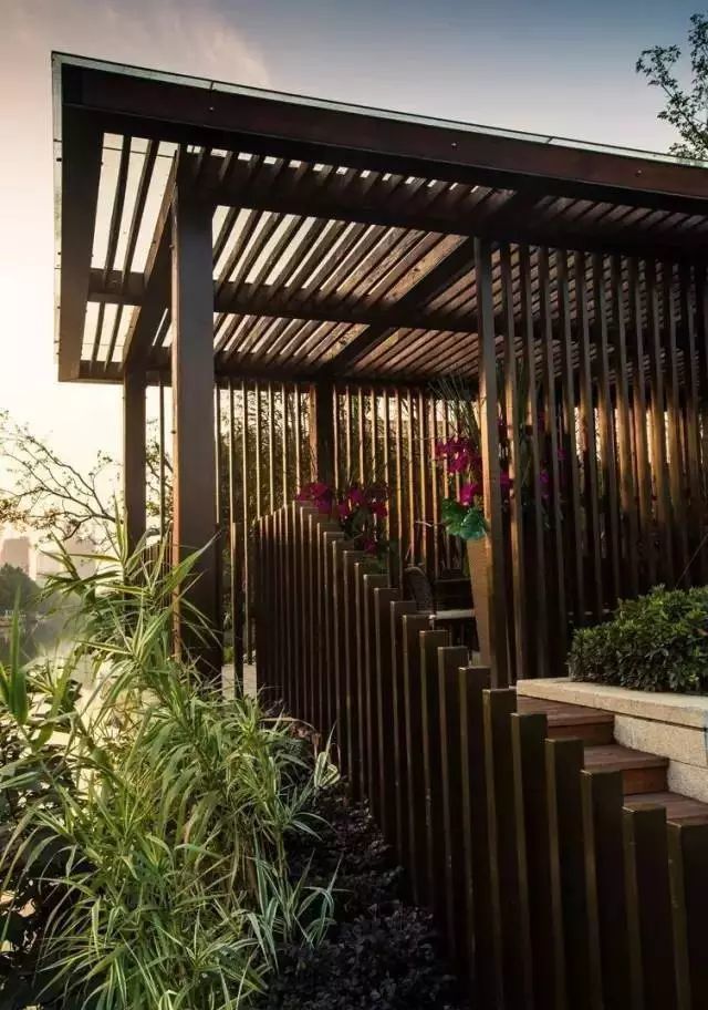 庭院设计亭廊中式庭院里实用与景观的结合体