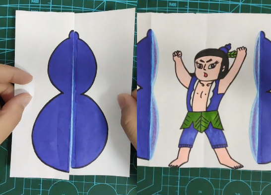 "折纸画"风很大,美人鱼a级,葫芦娃s级,图4:满分!