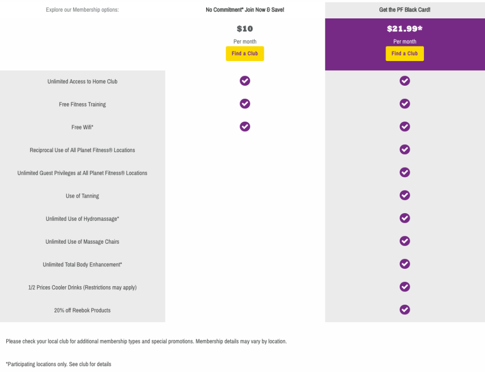 planet fitness 20 off reebok