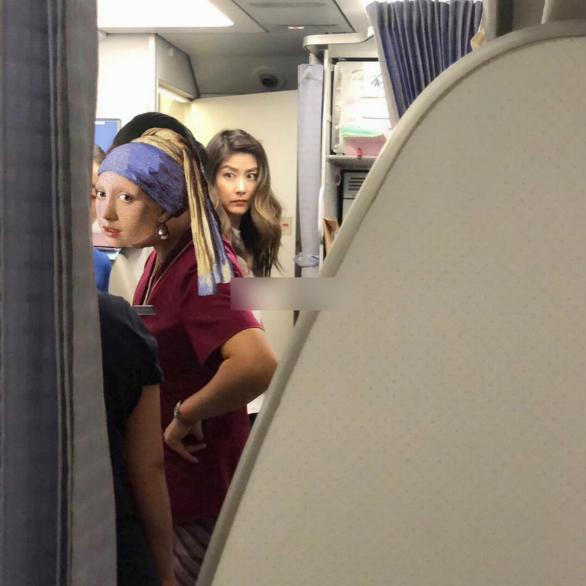 陈慧琳乘飞机坐头等舱,素颜状态一级棒,360度无死角的美