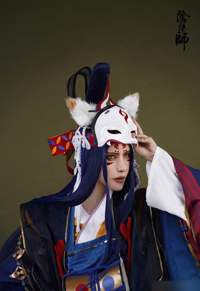 小姐姐cos阴阳师玉藻前摘下面具太惊艳了