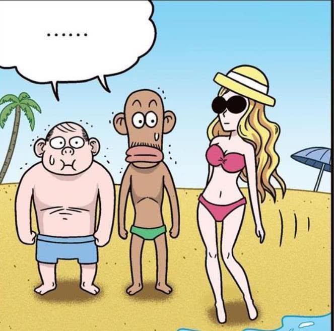 画面转到青蛙这边,同样是有美女青蛙过来了,但男青蛙为了表现自己