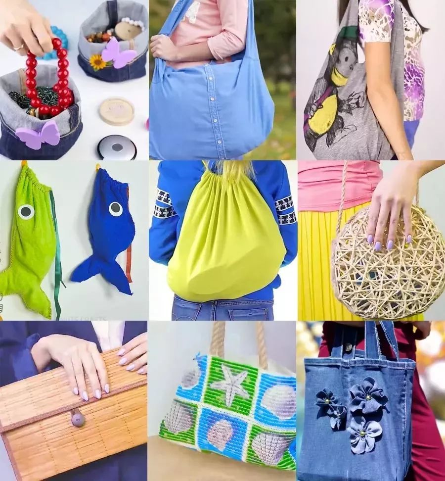 14款旧衣改造成创意包包211013