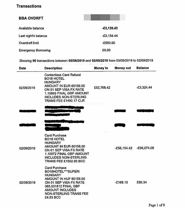 22岁英国女子在欧洲酒店住两晚,却收到47万天
