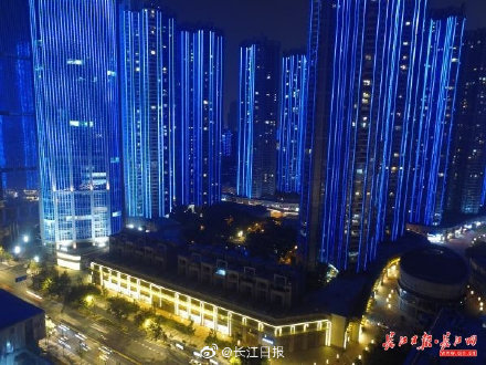 高清航拍!灯光秀美图来啦