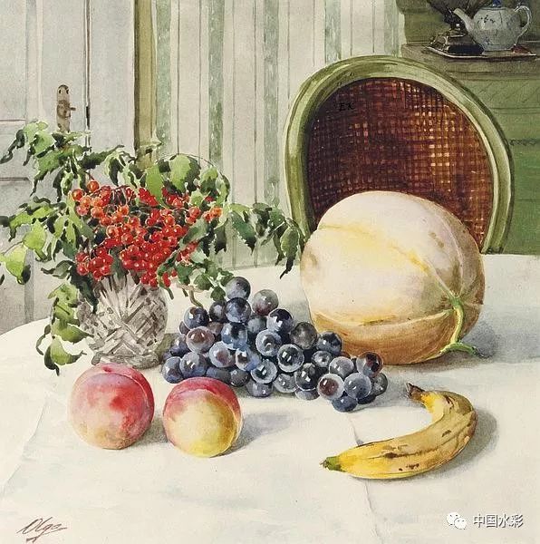 俄罗斯帝国公主,奥尔加女大公的水彩