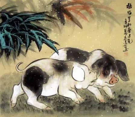 生肖猪在十二生肖中排名第十二位,生年地支为亥水.