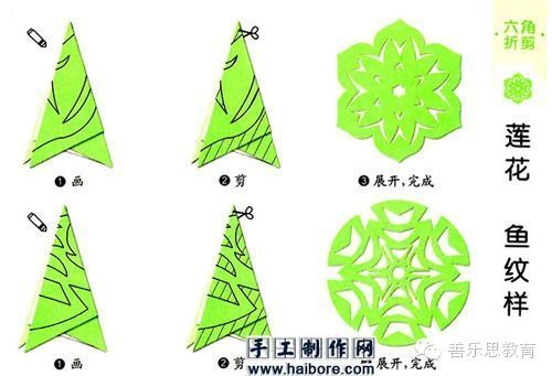 n多植物花卉剪纸教程!