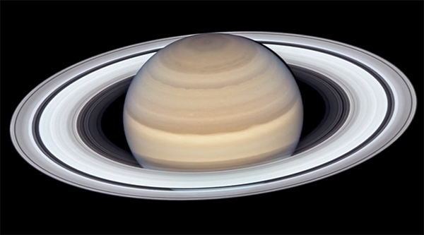 哈勃望远镜拍下土星最新肖像照 可清晰看到行星环