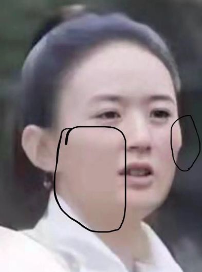 把鼻孔修的一个大一个小,其中一个是长方形,一个圆形;一边骨头都削了