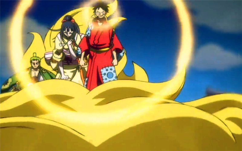 海贼王:和之国路飞两次释放金色霸气,原因是什么?