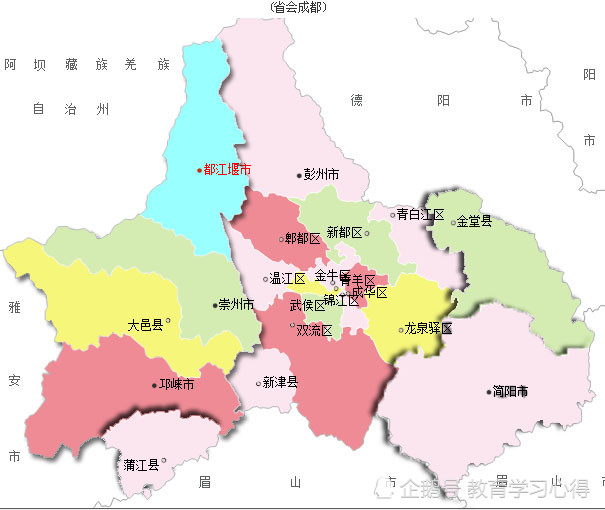 崇州市,大邑縣,邛崍市,彭州市,蒲江縣,金堂縣,簡陽市這些的城市的人均