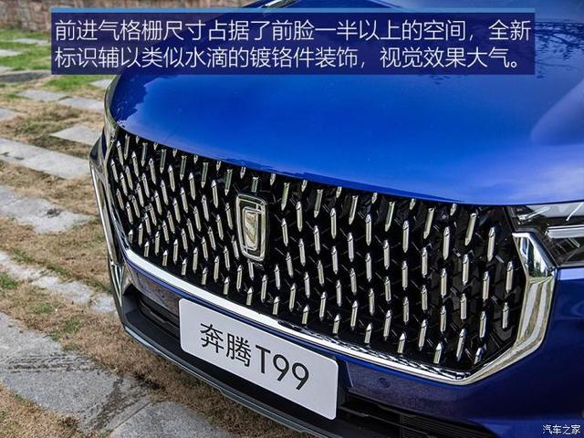 数码雨滴式的进气格栅与车标相融,精致而有立体感.