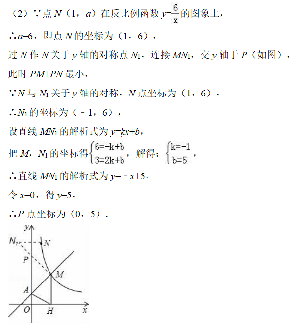 年中考数学加油 专题复习 反比例函数综合题