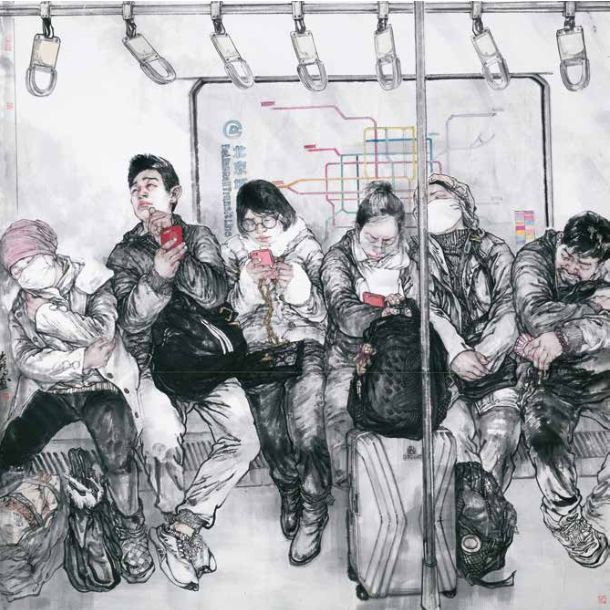 张志鸿中国画《时代·距离》中国画《荷塘清影》王奋民陈少宁 中国画
