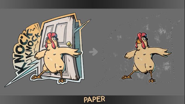 csgo社区贴纸:挡门的鸡你见过吗?