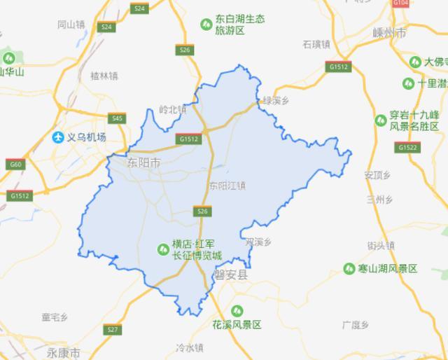 在地理位置上,东阳市位于北纬28°58′08″～29°29′55″,东经120