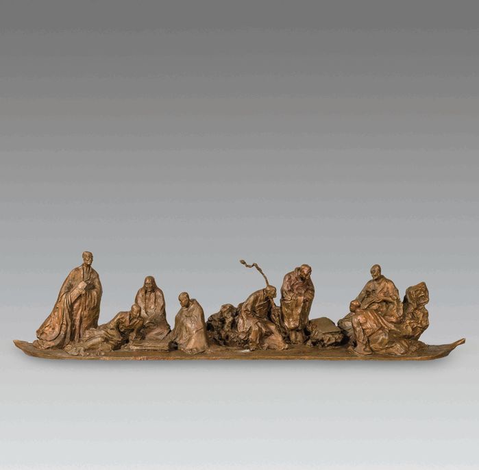 寺田春弌 「エルヌの街」 油彩25号 大作 絵画