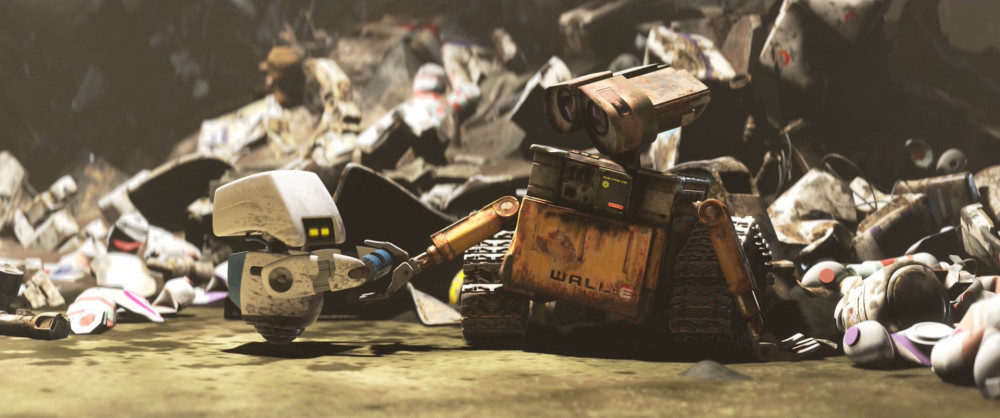 开篇22分钟无台词经典动画电影《瓦力》,机器人之间的质朴爱情