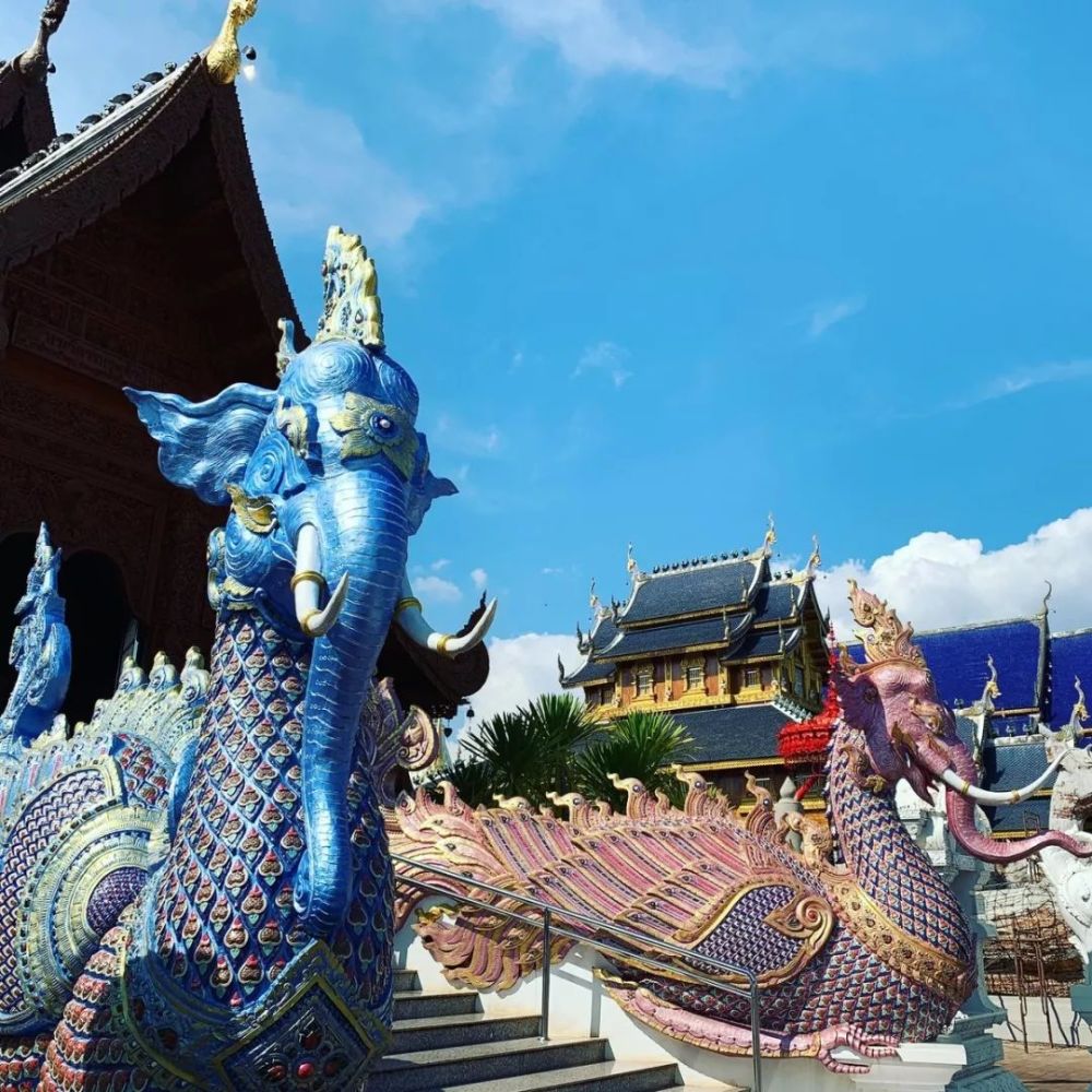 清迈小众之最 拥有百年历史的蓝庙