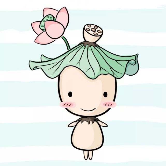 一个超超超萌的表情包泥底的莲藕水面的荷叶凌空的荷花也必须拥有姓名