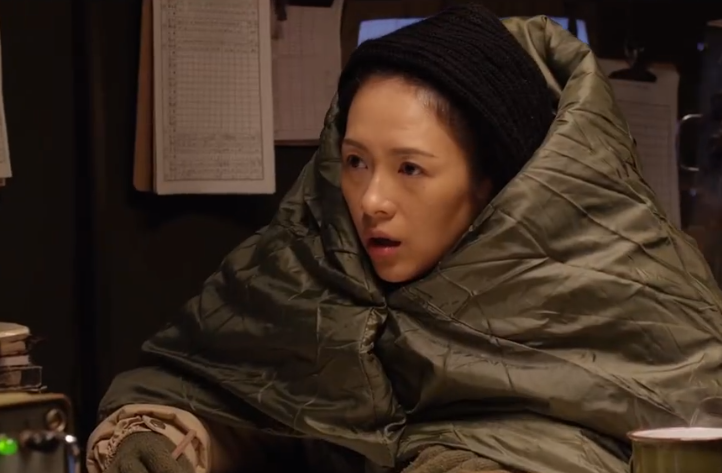 攀登者章子怡双马尾造型太美拍戏太拼让吴京感慨女人太狠