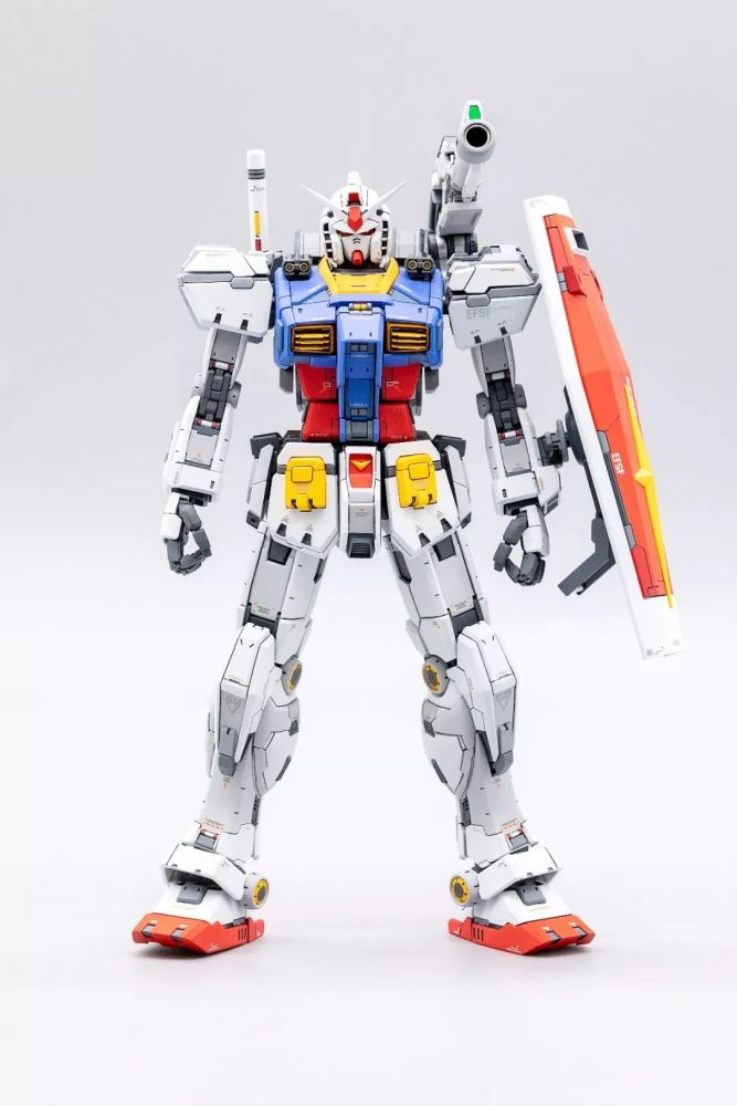 干净的涂装让你一看就爱上,无限维度rx-78-2涂装制作