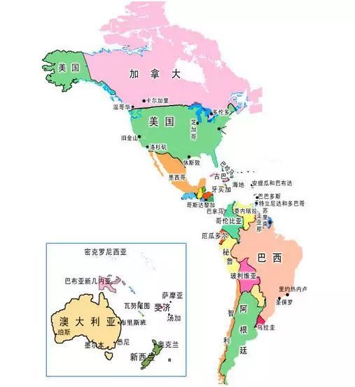 北美洲南美洲拉丁美洲西班牙语美洲伊比利亚美洲