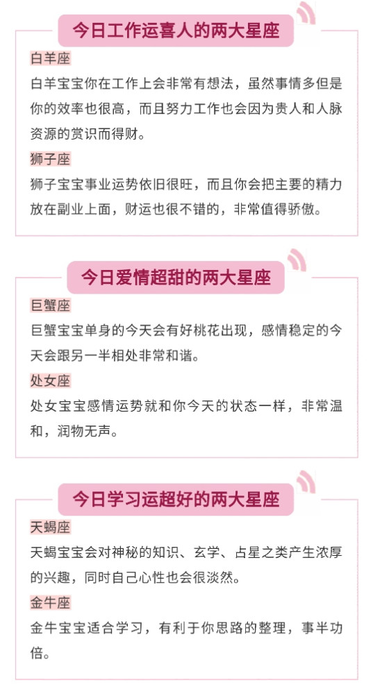 9月27日运势 事业爱情双丰收 喜提人生赢家