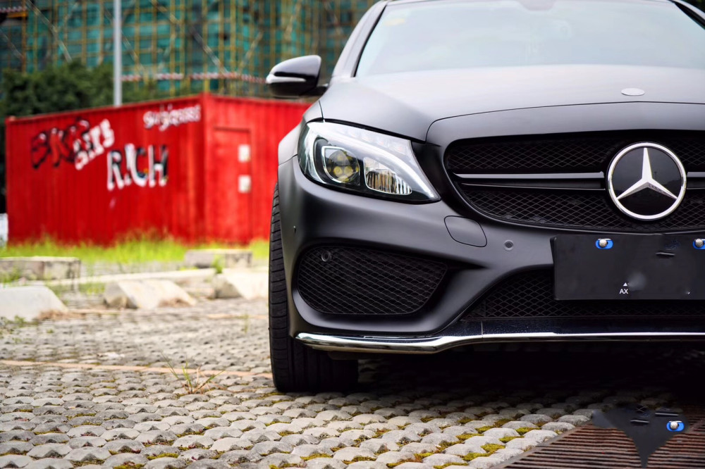 黑武士奔驰c200 只要回头率