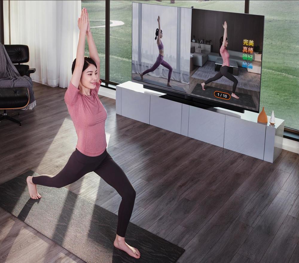华为智慧屏引领家庭健身风向标健身本该如此轻松