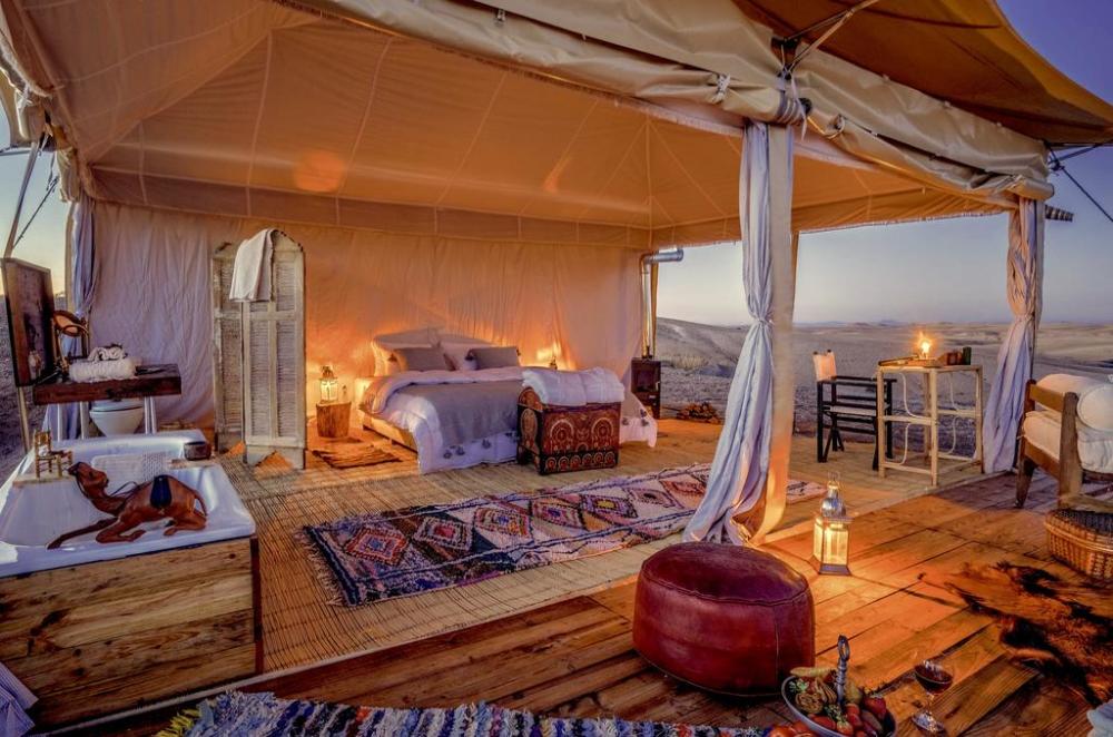 马拉喀什星空下的沙漠帐篷,你是否也会心动